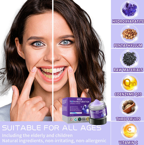 HZA (ADA recommended)Teeth Restoration Mineral Powder๐(๐๐ข๐ฆ๐ข๐ญ๐๐ ๐ญ๐ข๐ฆ๐ ๐๐ข๐ฌ๐๐จ๐ฎ๐ง๐ญ ๐๐๐ฌ๐ญ ๐๐ ๐ฆ๐ข๐ง๐ฎ๐ญ๐๐ฌโฐ)