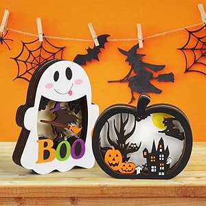 Final 3 Hours: 60%OFF🔥🧙Handmade Halloween Wooden Lighted Pumpkin for Tabletop